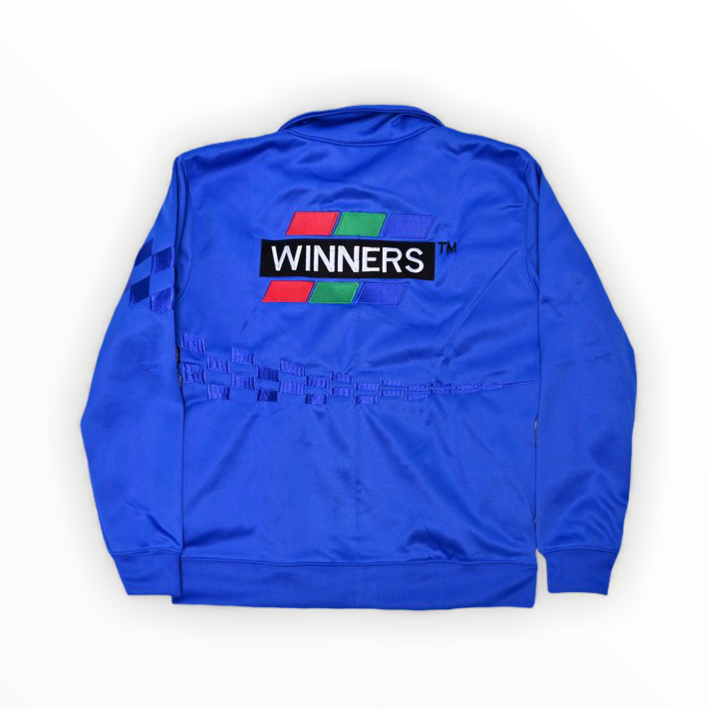 Winners Checkered Track Set Jacket - Royal Blue