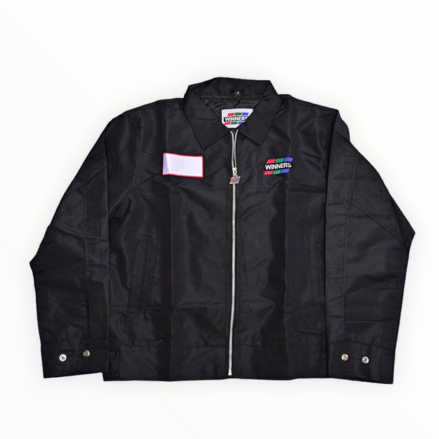 Winners Nylon Mechanic Jacket - Black/Red