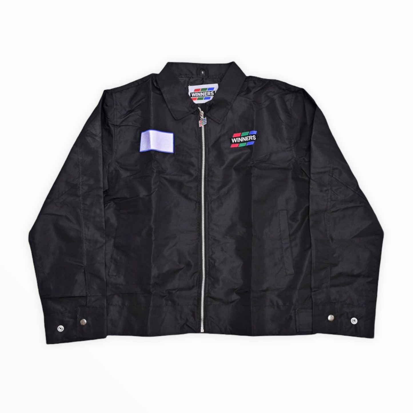 Winners Nylon Mechanic Jacket - Black/Blue