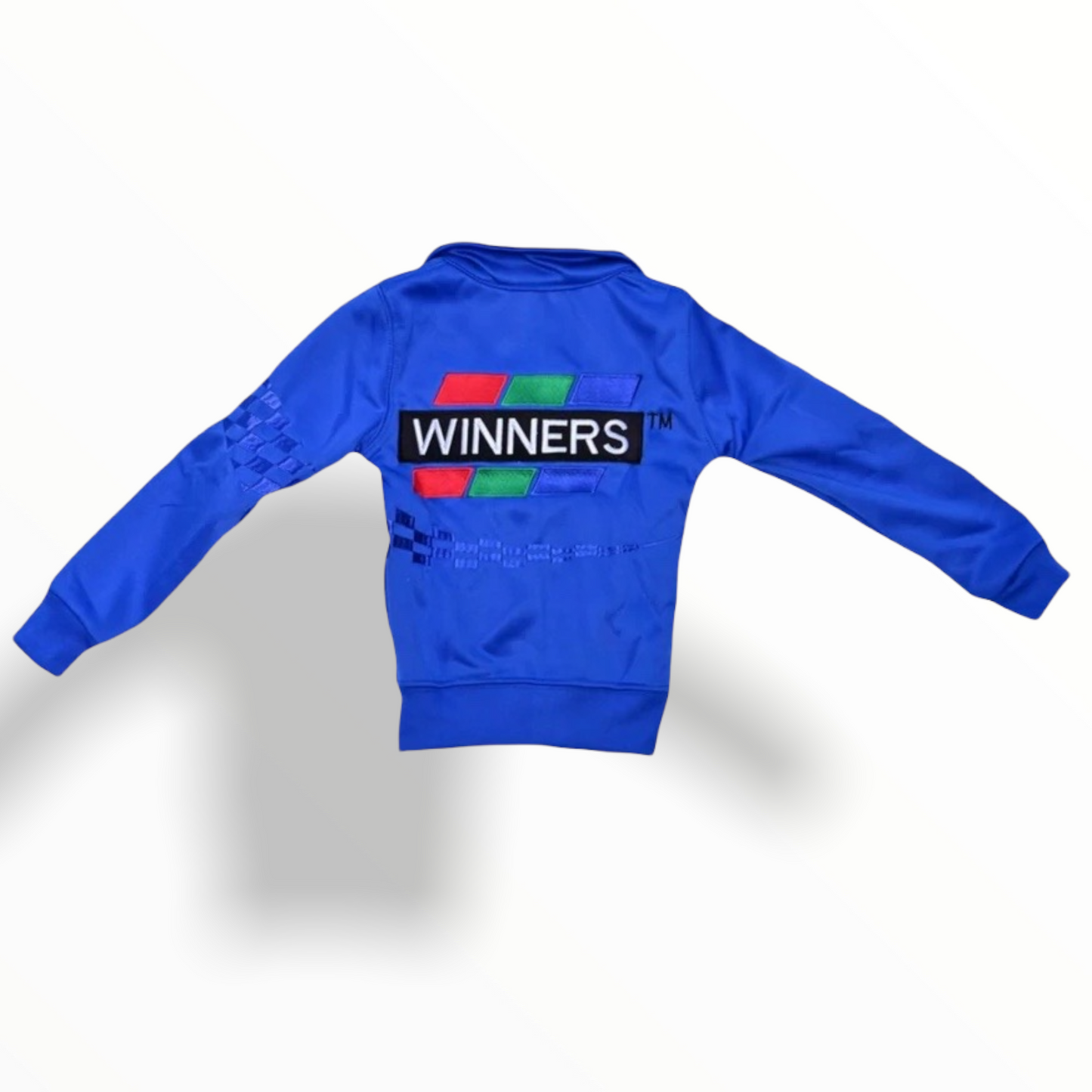 Winners Checkered Track Set Jacket - Royal Blue (Kid's)