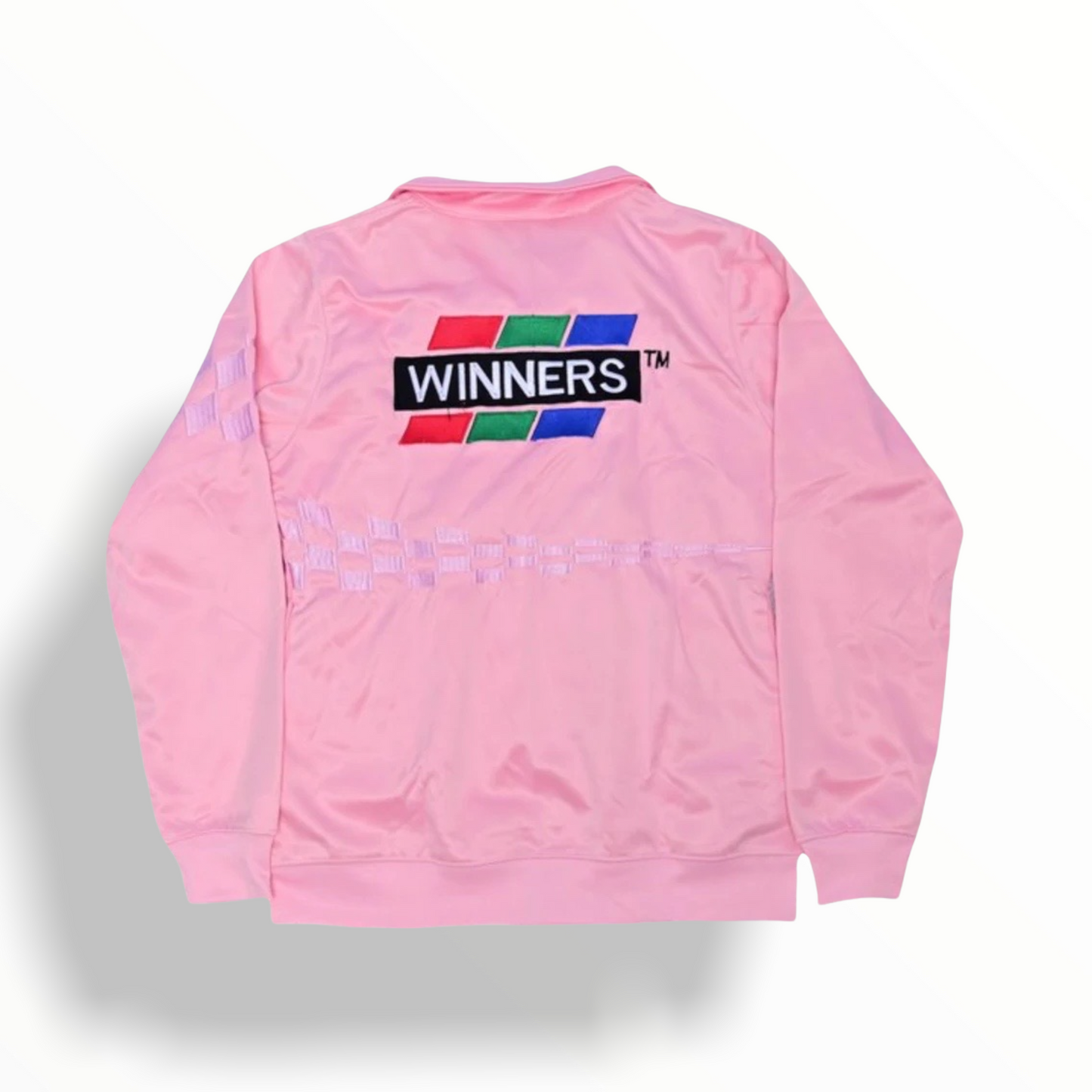 Winners Womens Checkered Track Jacket - Pink