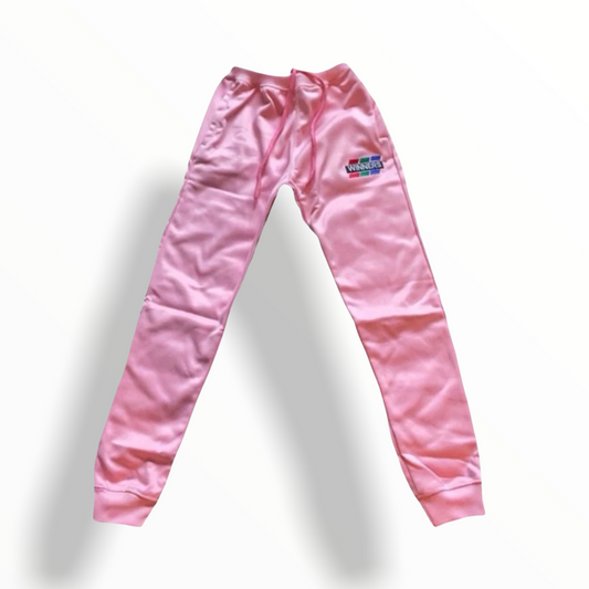 Winners Womens Checkered Track Pants - Pink